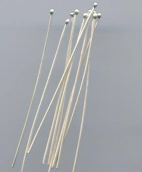 THAI KAREN HILL TRIBE TOGGLES AND FINDINGS SILVER HEAD PIN TG107 