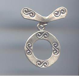 THAI KAREN HILL TRIBE TOGGLES AND FINDINGS SILVER TG136 